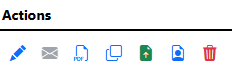 Action menu.