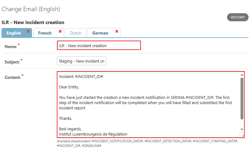 New Incident Notification