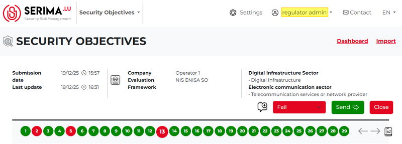 Security Objectives - declaration fails