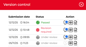 Security Objectives - update or review statement pop-up