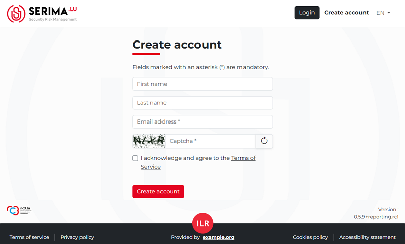 Create an account