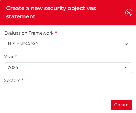 Create a new security objectives