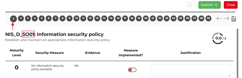 Security Objective header