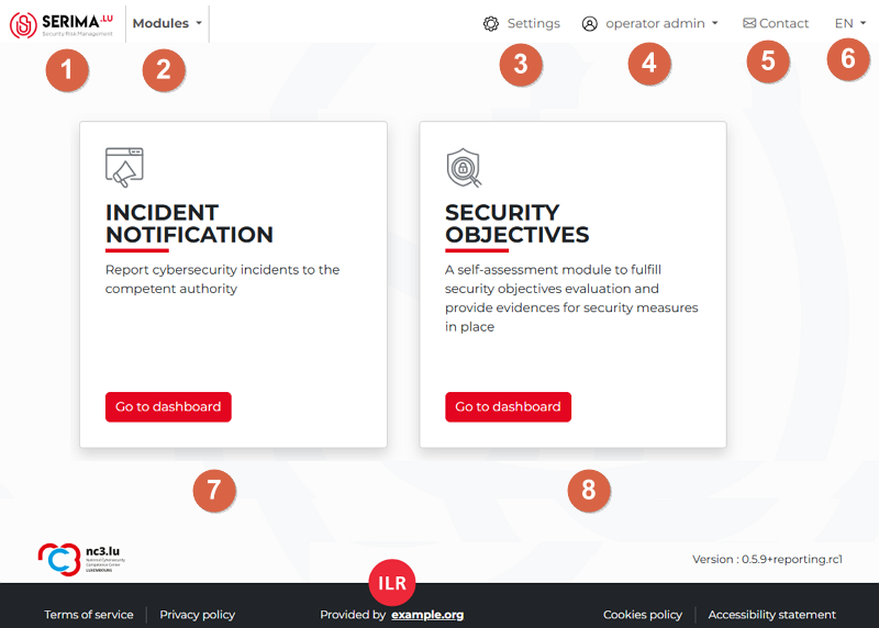 Home page