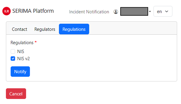 Regulation form.